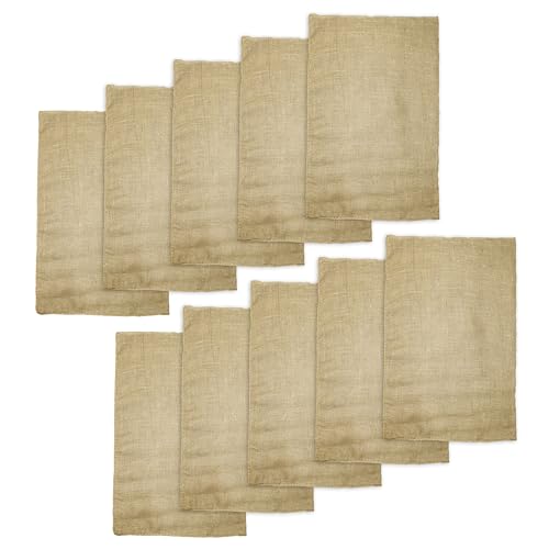 COTTON CRAFT Potato Sack Race Bags - 10 Pack Jute Burlap Race Bags for Kids Adults - Large 24x39 Gunny Sacks Bulk - Outdoor Lawn Games, Field Day, Party Supplies, Picnic, Easter Hopping Games - size: 10 Pack - 24x39