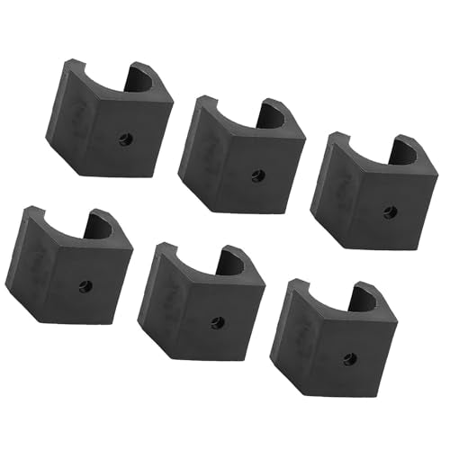 Yosoo Health Gear Plastic Pool Stick Clips, 6 Pcs, Lightweight, Orderly Storage for Fishing and Billiards Cues