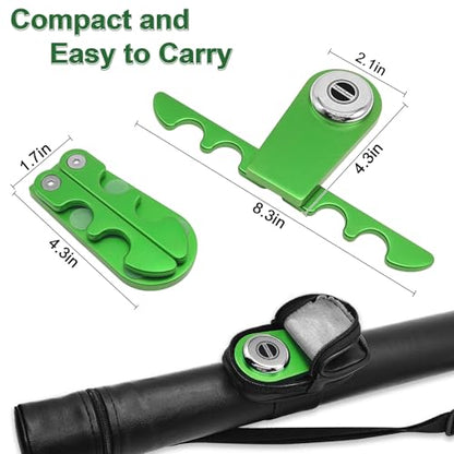 Pool Stick Holder - Portable Cue Stick Holder Weighted 4-Cue Pool Claw Cue Holder for Billiard Table, Green - color: Green