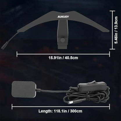 Dart Board Light, Bright LED Dart Board Lights with 3M Power Cord, Professional Dartboard Lighting Accessories - Black
