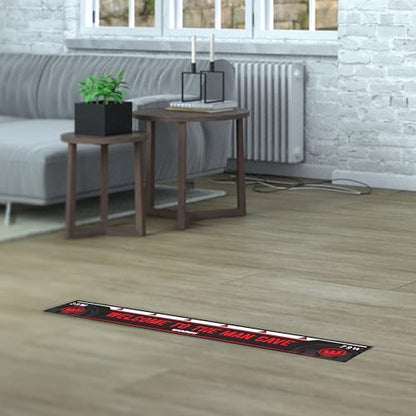 Winmau Darts Oche Line - High Visibility Throw Line Marker with Toe Markers for Consistent Stance - Self-Adhesive, Sticks to Hard Floors (Wood/Tile/Laminate) - Regulation Distance - style: PDC