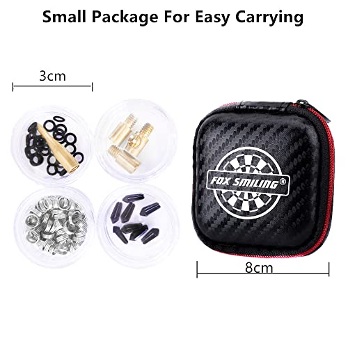 Dart Tool Kit, 145PCS, with Steel Rubber O Ring, Stone Sharpener Dart Repair Accessories Set Flight Protector and Weight Add A Grams,Small Packaging Easy Carrying
