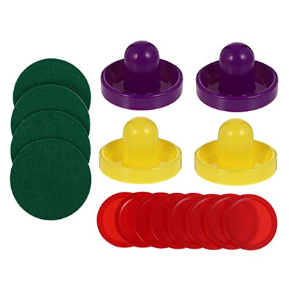 POPETPOP Air Hockey Table Game Set Pucks and Paddles 1 Set of Mini Air Hockey Accessories Fun Family Recreation for Boys and Girls and Adults