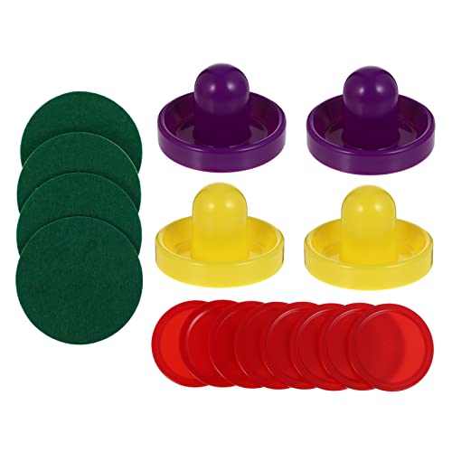 POPETPOP Air Hockey Table Game Set Pucks and Paddles 1 Set of Mini Air Hockey Accessories Fun Family Recreation for Boys and Girls and Adults