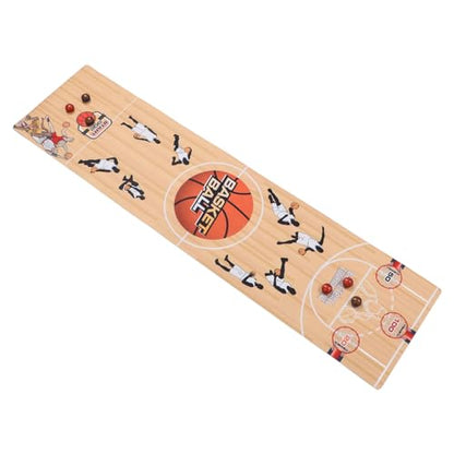 Table Curling Balls Game - Fun Indoor Basketball Version for Family Interaction & E Onal Play, Includes 6 Balls & Game Mat