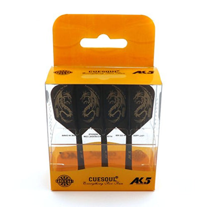 CUESOUL ROST Integrated Dart Flight and Shafts Meduim/Small/Large - color: Black Dragon, size: Size M-28mm