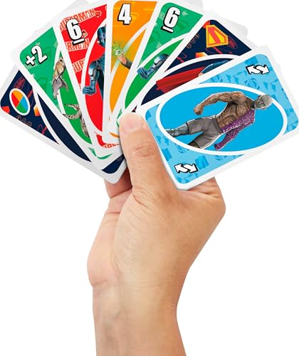 Mattel Games UNO Superman Card Game for Kids, Adults & Family Nights, Parties, Travel & Camping, Toy Collectible Inspired by the Movie - style: UNO Superman