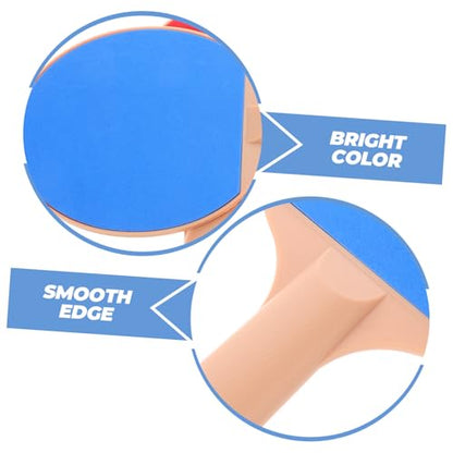 Outdoor Table Tennis Bat Kit with Ergonomic Long Handles and Elastic Pong Balls Paddle Rackets for Recreational and Competitive Outdoor Play