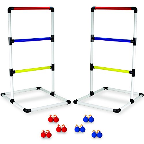 Deluxe Ladder Ball Golf Game Set - Includes Carrying Case & Ground Anchors!
