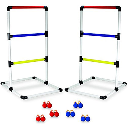 Deluxe Ladder Ball Golf Game Set - Includes Carrying Case & Ground Anchors!