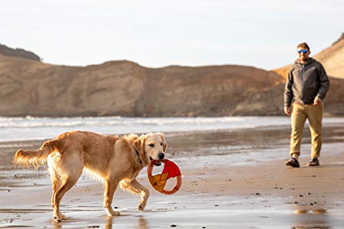 Ruffwear, Pacific Ring Dog Toy, Interactive Fetch and Tug Toy for Playing and Training, Sockeye Red - color: Sockeye Red
