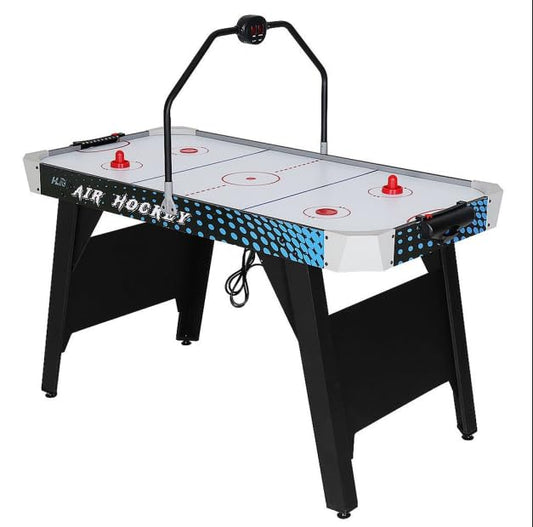 54" Air Hockey Table with LED Electronic Scoring & Powerful Motor, Large Arcade Game Table for Game Room, Home & Office, Hockey Game for Kids & Adults