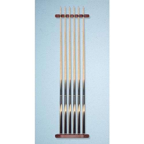 Pool Cue Rack Wall Mounted Rack Billiard/Pool Cue Wall Rack Cue Rest Cue Stick Holder (Burgundy / 6 Cues) - color: Burgundy, size: 6 Cues Holder