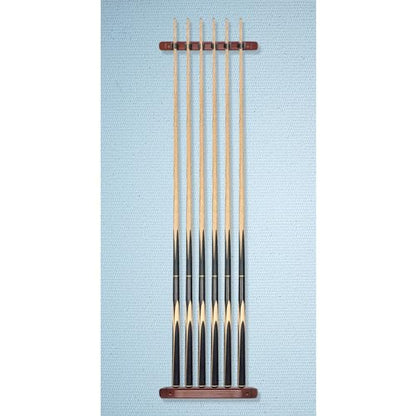 Pool Cue Rack Wall Mounted Rack Billiard/Pool Cue Wall Rack Cue Rest Cue Stick Holder (Burgundy / 6 Cues) - color: Burgundy, size: 6 Cues Holder