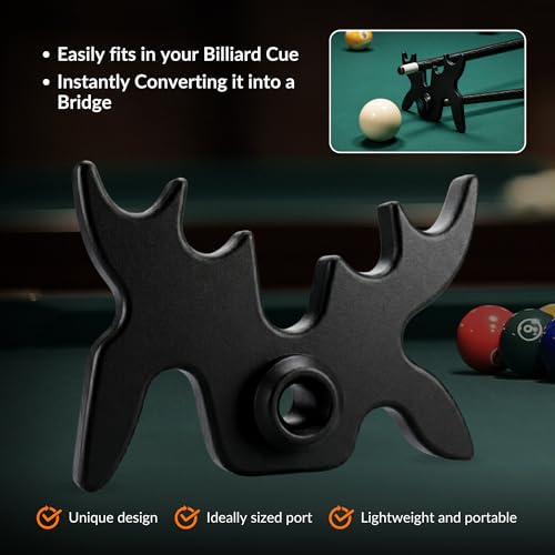 Beer City Billiards - Slip-On Portable Moosehead Bridge Cue Rest