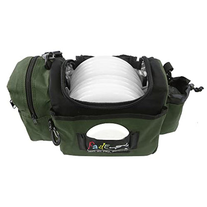 Fade Crunch Disc Golf Bag – Durable, Compact, and Perfect for All Skill Levels, from Beginners to Night Round Players – Shoulder Strap Bag (Green)