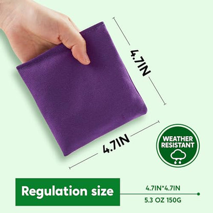 JOYIN 16 Cornhole Bean Bags for Tossing (4.7” x 4.7”), Durable Nylon All-Weather Game, Includes 15 Bean Bags and a Carry Bag, Cornhole Game Set, Party Supplies for Kids & Adults - size: one size fit all (Pack of 2)