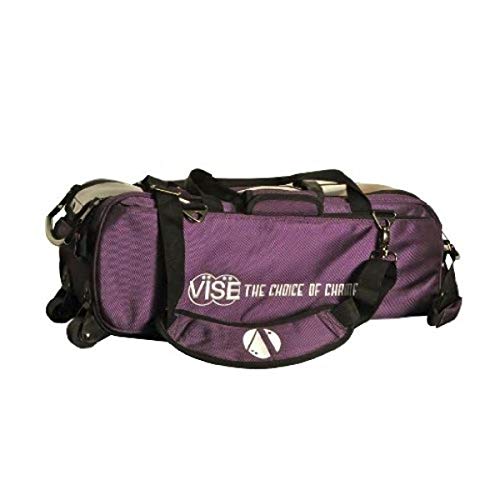 Vise Three Ball Tote Roller Bowling Bag - color: Purple