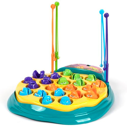 The Fishing Game - Dinosaur Edition - Classic Animated Catching Game, Dinos Spin Around & Bite Up & Down, Kids Ages 3+, 2-4 Players - style: Dinosaur