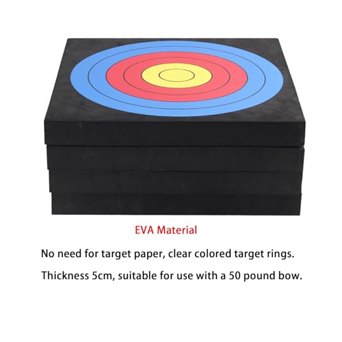 Archery 20" Foam Target for Backyard EVA Arrow Target Square Moving Foam Targets for Outdoor Shooting Practice Training Compound Bow and Recurve Bow
