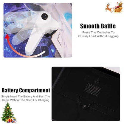 Tabletop Pinball Machine Game Portable Pinball Machine Toy Electronic Pinballs Ball Shooting Game with LED Lights Sounds and Digital Scorer