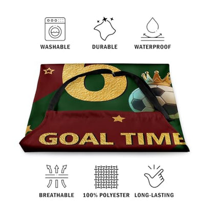 Manfei Baseball Kids Kitchen Apron - color: Red Green Golden