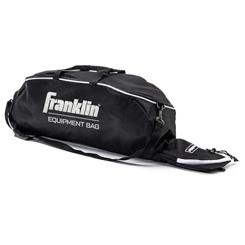 Franklin Sports Youth Baseball + Softball Bat Bag - Boys + Girls Tee Ball, Softball + Baseball Bag for Kids - color: Black