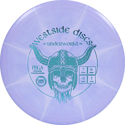 Westside Discs Origio Burst Underworld | Fairway Driver | Understable Driver | Grippy Base Plastic w/Color Burst | Disc Golf Frisbee | 170g+ - color: Purple