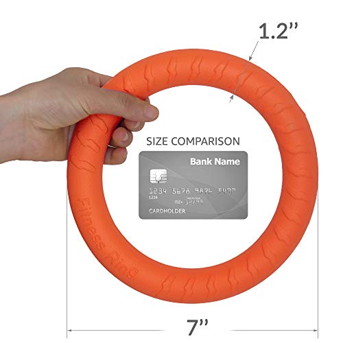 PetSpy Dog Ring Toy – Flying Ring for Outdoor Play, Floating Training & Fetch Toy for Throwing, Catching & Chewers – Durable EVA Flying Disc for Small, Medium & Large Dogs - size: Small To Medium, style: 1 Ring