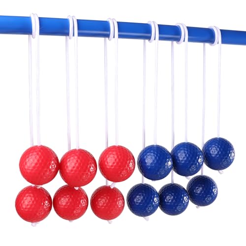 GSE Games & Sports Expert Replacement Ladder Ball for Toss Game Set, 6-Pack Tournament Quality Bolas with Real Golf Balls