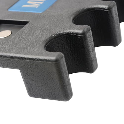 5 Holes Pool Stick Holder Billiard Cue Rest Weighted Against Table Bar Chair,Cue Stick Holder with 2 Cue Chalk Cubes Holders, Black