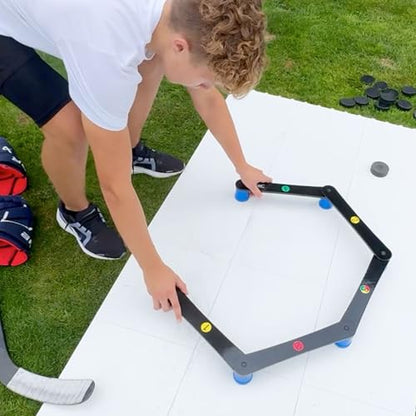 Hockey Revolution Lightweight Stickhandling Training Aid, Equipment for Puck Control, Reaction Time and Coordination - style: MY ENEMY