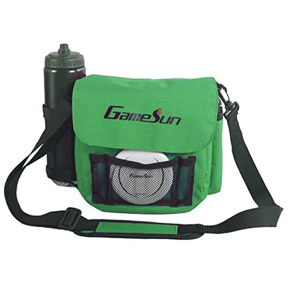 DISC Golf Set-Includes 1pc Heavy Duty Nylon Carry Bag, 2pcs Drivers, 2pcs Mid-Ranges, 2pcs Putters, 1pc Mini Disc Marker, 1pc 12”x12” Embroider Logo Black Towel and 1pc Gift Color Box - color: Green