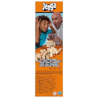 Official Hasbro Games Jenga Game | Digital Die for 6 More Ways to Play | Original Wood Block Game | Stacking Tower | Ages 6+ | 1+ Players | Party Games