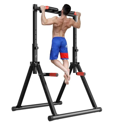 DOBESTS Power Tower Pull Up Bar Free Standing, Foldable Pull Up Station - color: Black Style 1 - Multifunction Bar