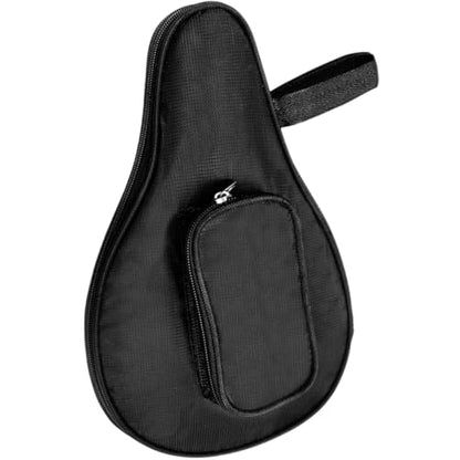Toddmomy Table Tennis Paddle Bag with Ball Case, Black Portable Ping Pong Bat Storage Pouch, Protective Sports Organizer and Adults