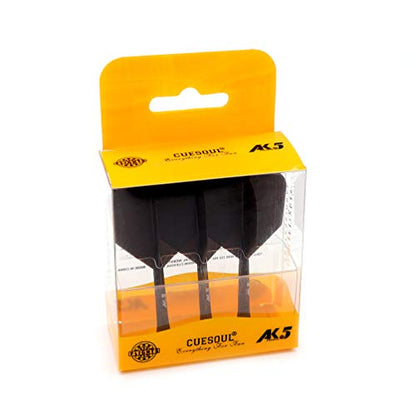 CUESOUL ROST Integrated Dart Flight and Shafts Meduim/Small/Large - color: Solid Black, size: Size S-21mm