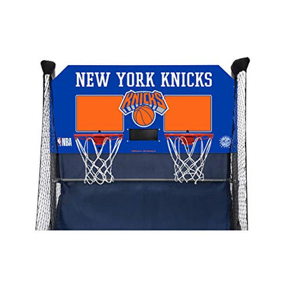 Pop-A-Shot - Home Dual Shot Arcade Basketball Game with NBA Graphics l Sensor Scoring l 16 Game Modes l 7 Balls l Foldable Storage l for All NBA Fans - style: New York Knicks