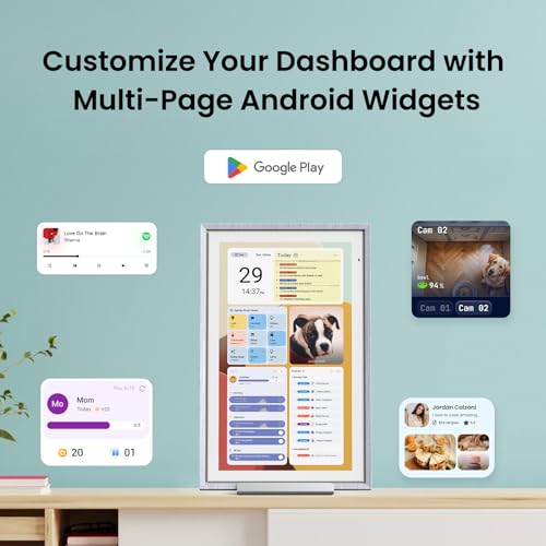 Apolosign 15.6-inch Digital Family Calendar, No Subscription Fee, Smart Wall Planner with Calendar Sync, Chore Chart & Touchscreen Display for Busy Families, Dual Mode, with Stand (Gray) - color: Gray
