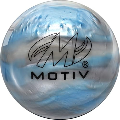 MOTIV Aspire - Bowling Ball, Spare Ball, Straight Ball, Available in 8-15 Pounds - color: Sky/Silver/White Pearl, size: 10 Pounds