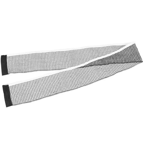 Table Tennis Net 182x15cm Standard Waxed Nylon Pingpong Replacement Net Black for Indoor Outdoor Sports Training and School Gym
