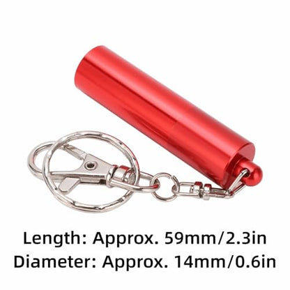 Billiard Cue Tip Tool with Keychain – Billiard Pool Snooker Stick Shaper Cue Tip Pick Pricking Pin Grinding Repair Tool for Snooker Pool Cue Tips - color: Red