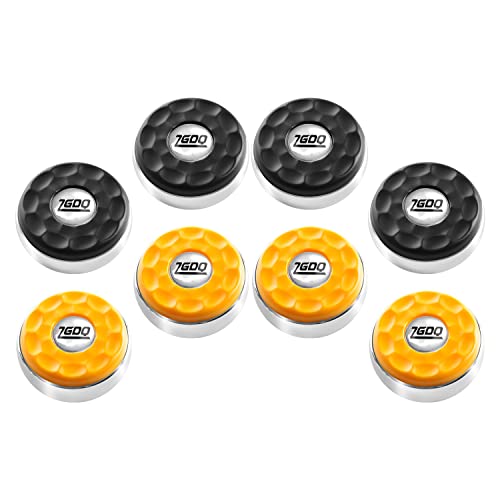 Shuffleboard Pucks/Shuffleboard Sand Wax, Shuffleboard Accessories Suitable Shuffleboard Pucks Game - style: 2x14oz+2-1/4‘’58mm(black+yellow)