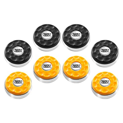 Shuffleboard Pucks/Shuffleboard Sand Wax, Shuffleboard Accessories Suitable Shuffleboard Pucks Game - style: 2x14oz+2-1/4‘’58mm(black+yellow)