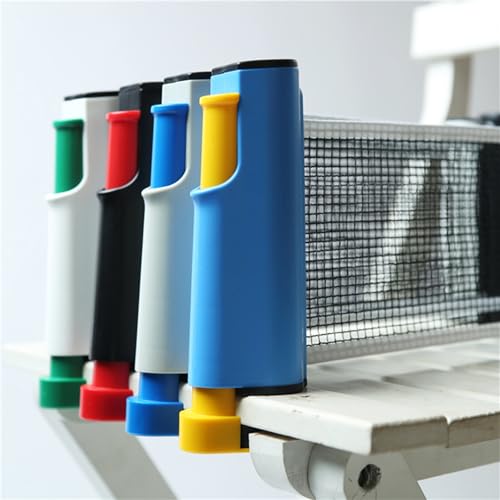 Portable Pingpong Net Table Tennis Set with Retractable Professional Tennis Accessories Portable Set - color: gray blue