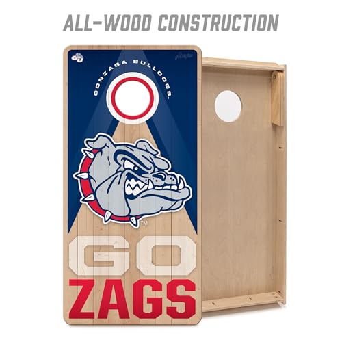 YouTheFan NCAA 2' x 4' Slogan Series Professional Wood Cornhole Game - color: Gonzaga Bulldogs