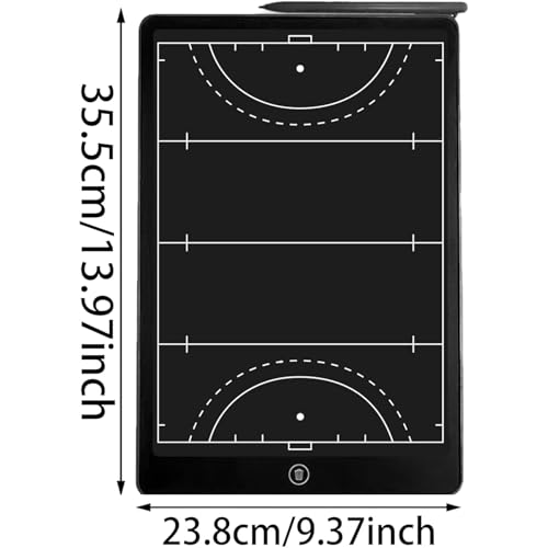16" LCD Field Hockey Coaching Board – Portable, Reusable Hockey Tactical Board for Youth & School Team Training, Practice & Game-Day Strategy