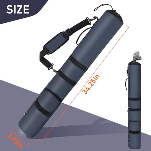 AKOZLIN Lightweight Golf Sunday Bag Golf Travel Carry Bag 3-6 Clubs Foldable Small Golf Bag with Shoulder Strap Black - color: Blue