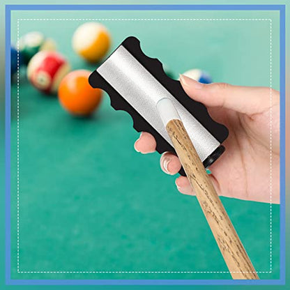 Mudder Pool Cue Tips Repair Tool, Pool Stick Tip Shaper Scuffer Aerator Burnisher Radius Gauge, 5 in 1 Billiards Accessories