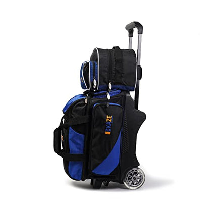 2 Ball Bowling Roller + 1 Ball Color Matching Add On Tote - color: Blue-Black